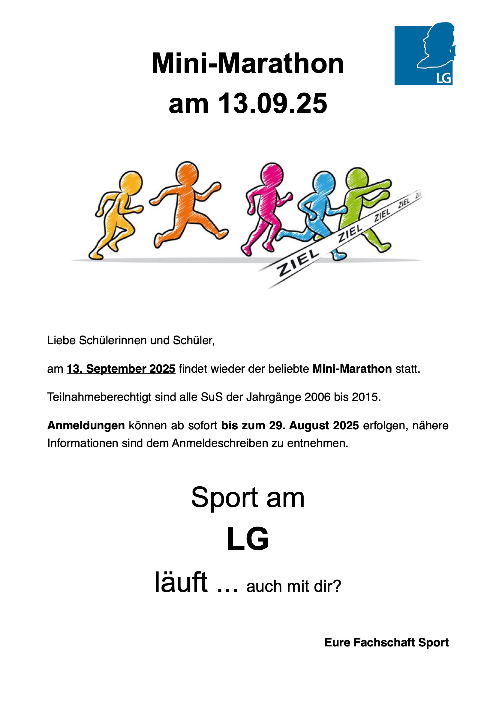 Minimarathon Homepage 2025
