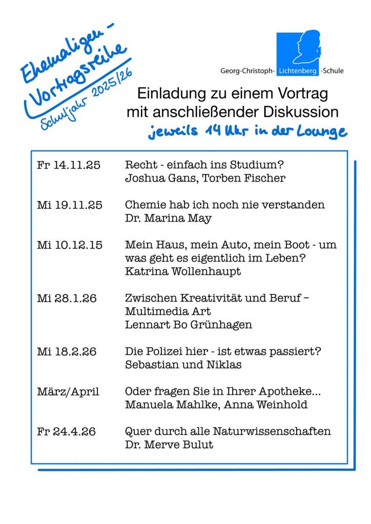 Ehemaligen-Vortragsreihe 1 Alumni